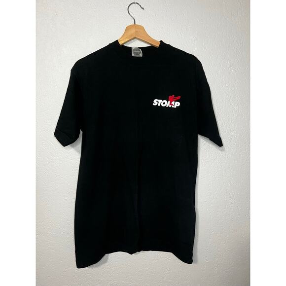 Vtg 1996-1997 STOMP America Tour T-SHIRT Men LARGE 2-Sided EUC Single Stitch 90s - Picture 2 of 5